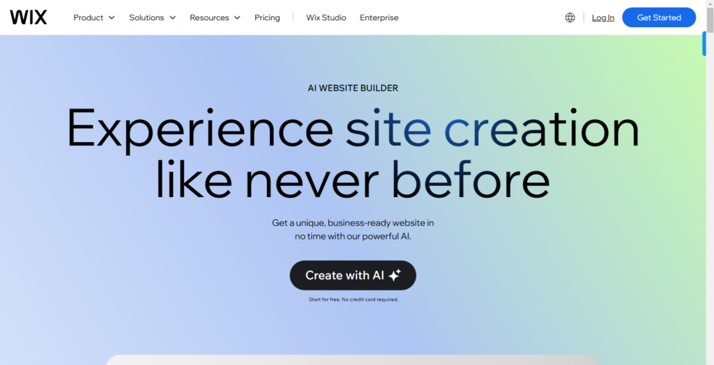Wix ADI (Artificial Design Intelligence) 