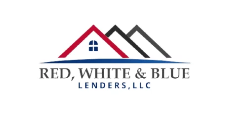 d white and blue logo